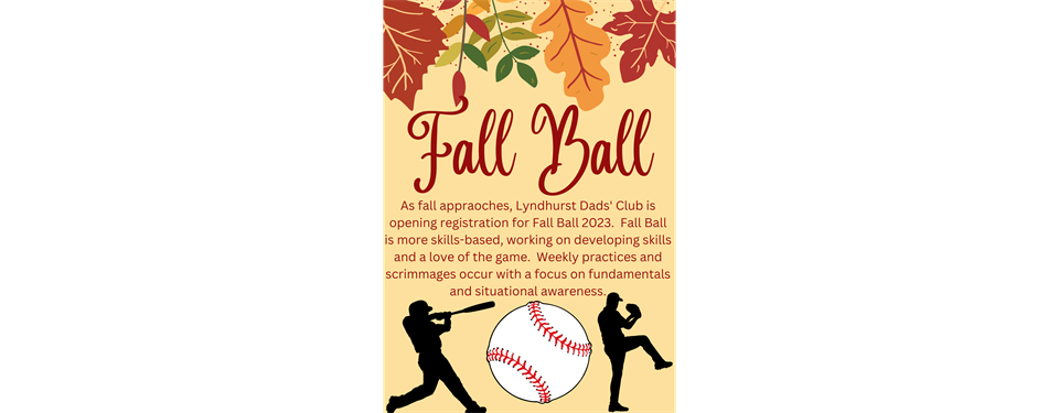 Fall Ball 2023 Registration Is Open Now
